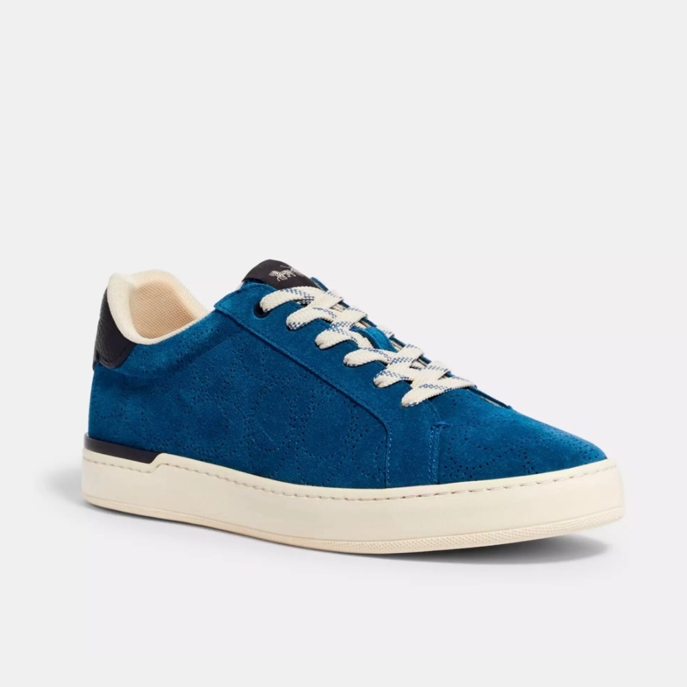 Coach Clip Low Top Sneaker Bright Cobalt SZ 12